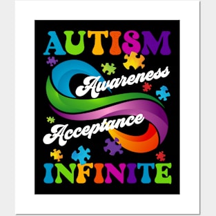 AUTISM AWARENESS INFINITE ACCEPTANCE Posters and Art